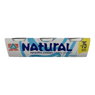 NATURAL | ΓΙΑΟΥΡΤΙ ΛΕΥΚΟ 3,5% ΛΙΠΑΡΑ 3 Χ 200 GR