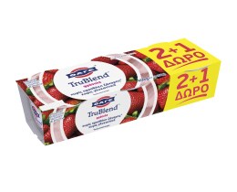 TRUBLEND | Επιδόρπιο Γιαουρτιού Φράουλα 3x150g 2+1 Δώρο