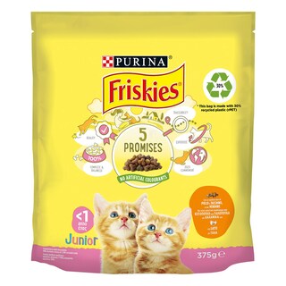 FRISKIES | Γατοτροφή Junior Κοτόπουλο Με Λαχανικά 375 gr