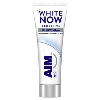 AIM | Οδοντόκρεμα White Now Sensitive 75ml