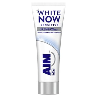 AIM | Οδοντόκρεμα White Now Sensitive 75ml