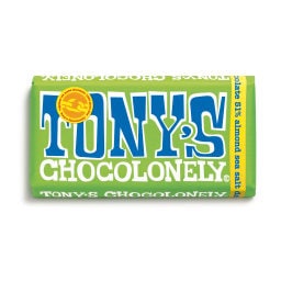 TONY'S | Μαύρη Σοκολάτα Βελγική Αμυγδάλου 180gr
