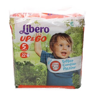 LIBERO | UP & GO | ΠΑΝΕΣ ΒΡΑΚΑΚΙΑ UNISEX 10 - 14 KGR No 5 22 ΤΕΜ