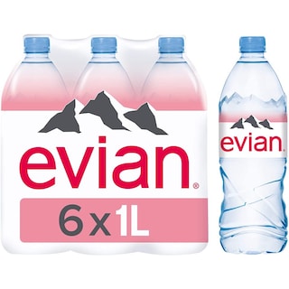 EVIAN | Water Natural Mineral 6x1lt