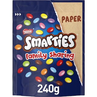 SMARTIES | Κουφετάκια Γεμιστά Σοκολάτα Γάλακτος Σακούλα 240gr