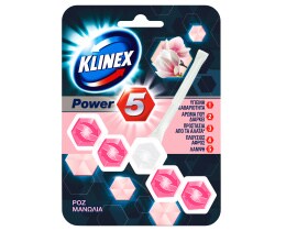 KLINEX | Καθαριστικό Τουαλέτας WC Block Power 5 Ροζ Μανώλια 55gr