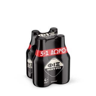 FIX | Μπύρα Dark Lager Φιάλη 330ml 3+1 Δώρο