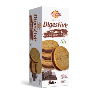 ΒΙΟΛΑΝΤΑ | Μπισκότα Digestive Γεμιστά Μαύρη Σοκολάτα 200g