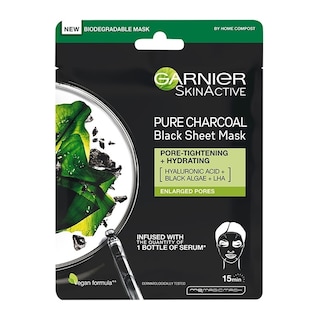 GARNIER | Υφασμάτινη Μάσκα Pure Charcoal Αποτοξίνωσης 28g