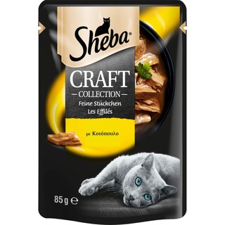 SHEBA | Γατοτροφή Craft Collection Κοτόπουλο 85g