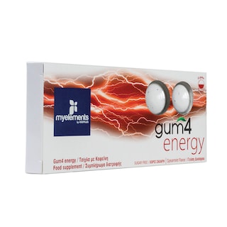 MYELEMENTS | Τσίχλα Gum4 Energy Δυόσμος 20g