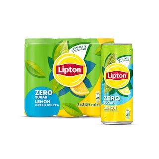 LIPTON | Ice Tea Green Λεμόνι Χωρίς Ζάχαρη 6x330ml