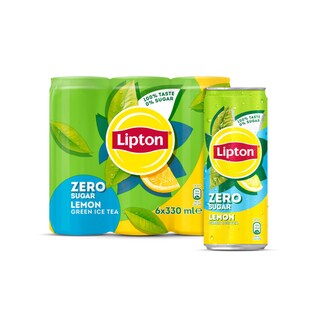 LIPTON | Ice Tea Green Λεμόνι Χωρίς Ζάχαρη 6x330ml