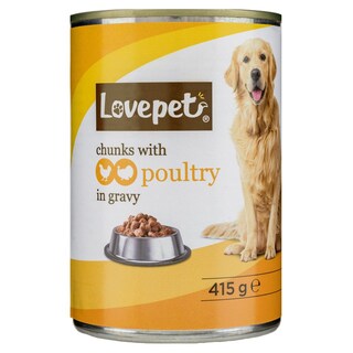 LOVEPET | Σκυλοτροφή Υγρή Πουλερικά 415g