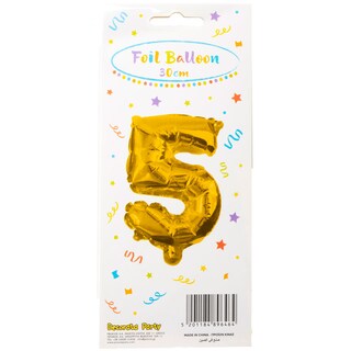 - | Μπαλόνι Foil Νο5 30cm Χρυσό 1 Τεμάχιο