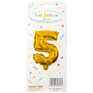 - | Μπαλόνι Foil Νο5 30cm Χρυσό 1 Τεμάχιο