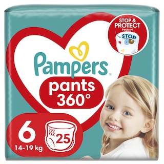 PAMPERS | Πάνες Βρακάκι Μωρού Pants Νο6 25 Τεμάχια