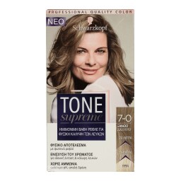 TONE SUPREME | Βαφή Μαλλιών Νο 7-0 Ξανθό Σκούρο 1 Τεμ.