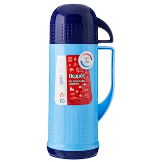 - | VACUUM PLASTIC FLASK 450ML COLORED 1PCS