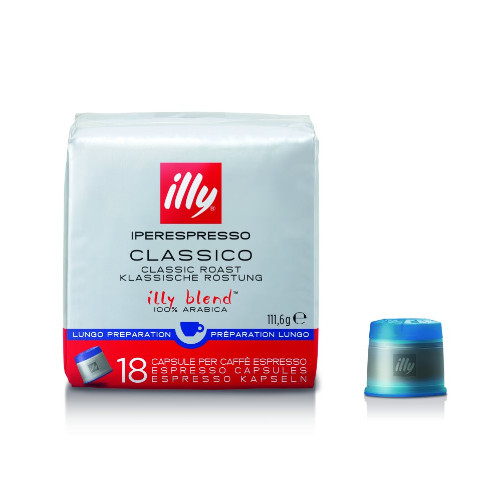 ILLY Κάψουλες Καφέ IperEspresso Lungo Classico 18 Τεμάχια