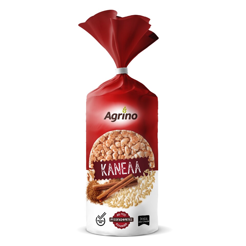 AGRINO Ρυζογκοφρέτες Με Κανέλα 115gr