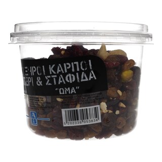 ΑΒ | ΞΗΡΟΙ ΚΑΡΠΟΙ ΑΝΑΜΕΙΚΤΟΙ ΜΕ CRANBERRY ΚΑΙ ΣΤΑΦΙΔΑ 250 GR