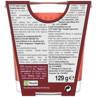 GLADE | Αρωματικό Κερί Pumpkin Spice Latte 129g