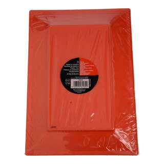 - | ΠΙΑΤΕΛΕΣ ΠΑΡΑΛΛΗΛΟΓΡΑΜΜΕΣ ΠΟΡΤΟΚΑΛΙ 32 Χ 23 CM 3 TEM