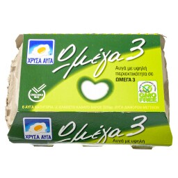 ΧΡΥΣΑ ΑΥΓΑ | ΑΥΓΑ Ω3 MEDIUM 53/63 GR 6 ΤΕΜ