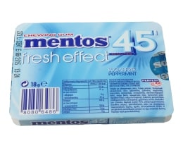 MENTOS | 45 MINUTES | GUM MIN PEPPERMINT 8PIECES