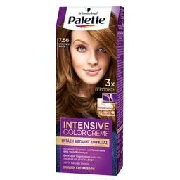 PALETTE | Βαφή Μαλλιών Intensive Color Creme 7.56 Μπρονζέ Μόκα 1 Τεμάχιο