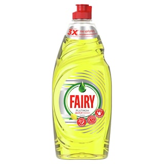 FAIRY | PLATINUM | Υγρό Πιάτων Platinum Quickwash Λεμόνι 654 ml