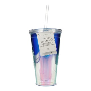 AMICO | Ποτήρι με Καλαμάκι 1 Τεμάχιο