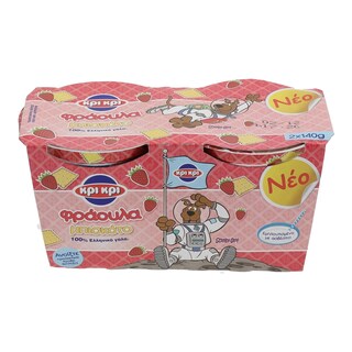 ΚΡΙ ΚΡΙ | ΓΙΑΟΥΡΤΙ ΠΑΙΔΙΚΟ ΦΡΑΟΥΛΑ ΜΠΙΣΚΟΤΟ 2 Χ 140 GR
