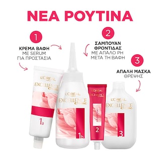 EXCELLENCE | Βαφή Μαλλιών Σετ Νο 7.77 Σοκολατί Φωτεινό 48 ml