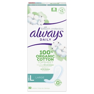 ALWAYS | Σερβιετάκια Cotton Protection Large 32 Τεμάχια