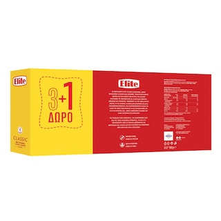 ELITE | Φρυγανιές Σίτου Χωρίς Αλάτι 4x125g 3+1 Δώρο
