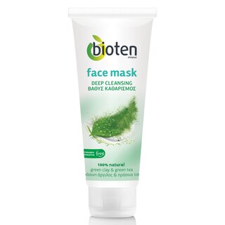 BIOTEN | ΜΑΣΚΑ ΠΡΟΣΩΠΟΥ DEEP CLEAN - ΒΑΘΥΣ ΚΑΘΑΡΙΣΜΟΣ 40 ML