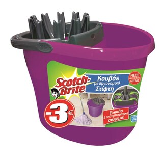 SCOTCH BRITE | Κουβάς Σετ Στίφτης 1 Τεμάχιο