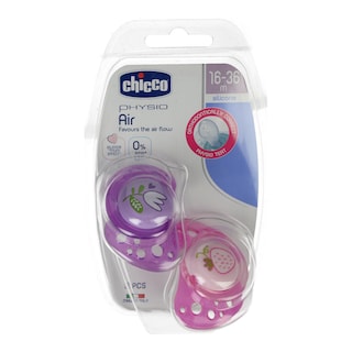 CHICCO | Πιπίλα Physio Air 16-36 Μηνών Ροζ 2 Τεμάχια