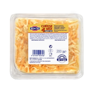 ΦΑΓΕ | Τριμμένο Τυρί Μίγμα 4 Τυριών 200gr