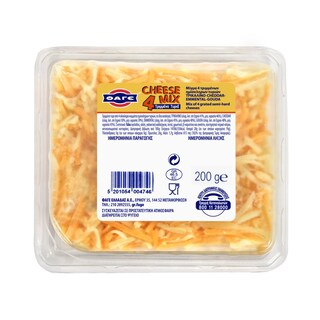 ΦΑΓΕ | Τριμμένο Τυρί Μίγμα 4 Τυριών 200gr