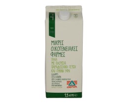 ΜΙΚΡΕΣ ΟΙΚΟΓΕΝΕΙΑΚΕΣ ΦΑΡΜΕΣ | ΓΑΛΑ ΥΨΗΛΗΣ ΠΑΣΤΕΡΙΩΣΗΣ ΕΛΑΦΡΥ 1, 5 LT 200GR ΔΩΡΟ
