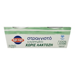 ΚΡΙ ΚΡΙ | Γιαούρτι Στραγγιστό 0% Χωρίς Λακτόζη 2x170g
