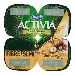 ACTIVIA | Επιδόρπιο Γιαουρτιού Κινόα 4 Χ 125 gr