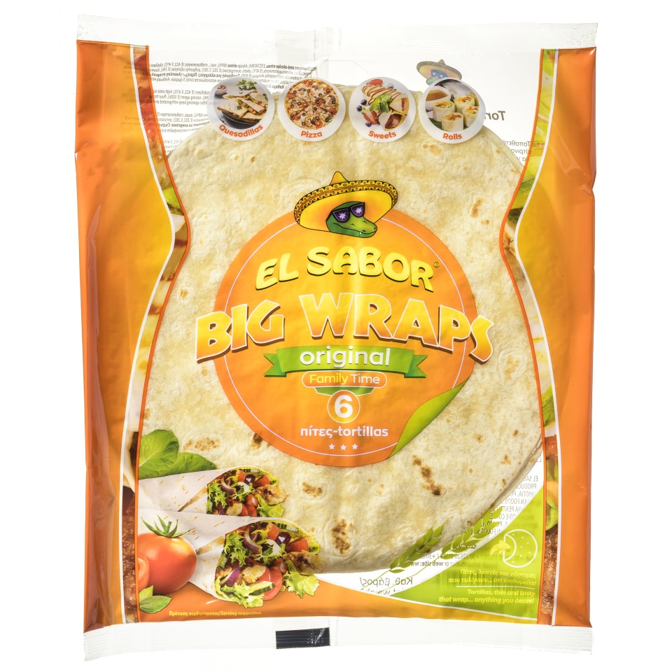 EL SABOR Πίτες Tortillas Big Wraps 370g