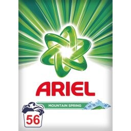 ARIEL | Σκόνη Πλυντηρίου Ρούχων Mountain Spring 56 Μεζούρες