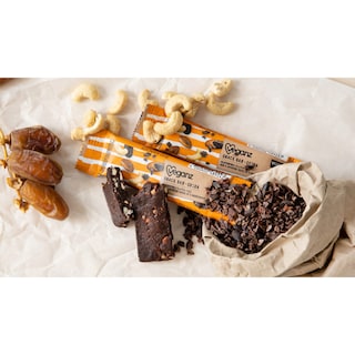 VEGANZ | Μπάρα Σοκολάτας Χουρμά, Κάσιους & Σιρόπι Αγαύης 30g