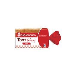 ΠΑΠΑΔΟΠΟΥΛΟΥ | Ψωμί Τοστ Γεύση2 Σίτου 325g