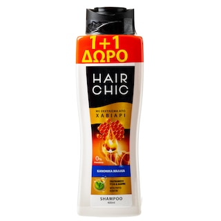 HAIR CHIC | Σαμπουάν Εκχύλισμα Χαβιάρι Κανονικά Μαλλιά 400ml 1+1 Δώρο